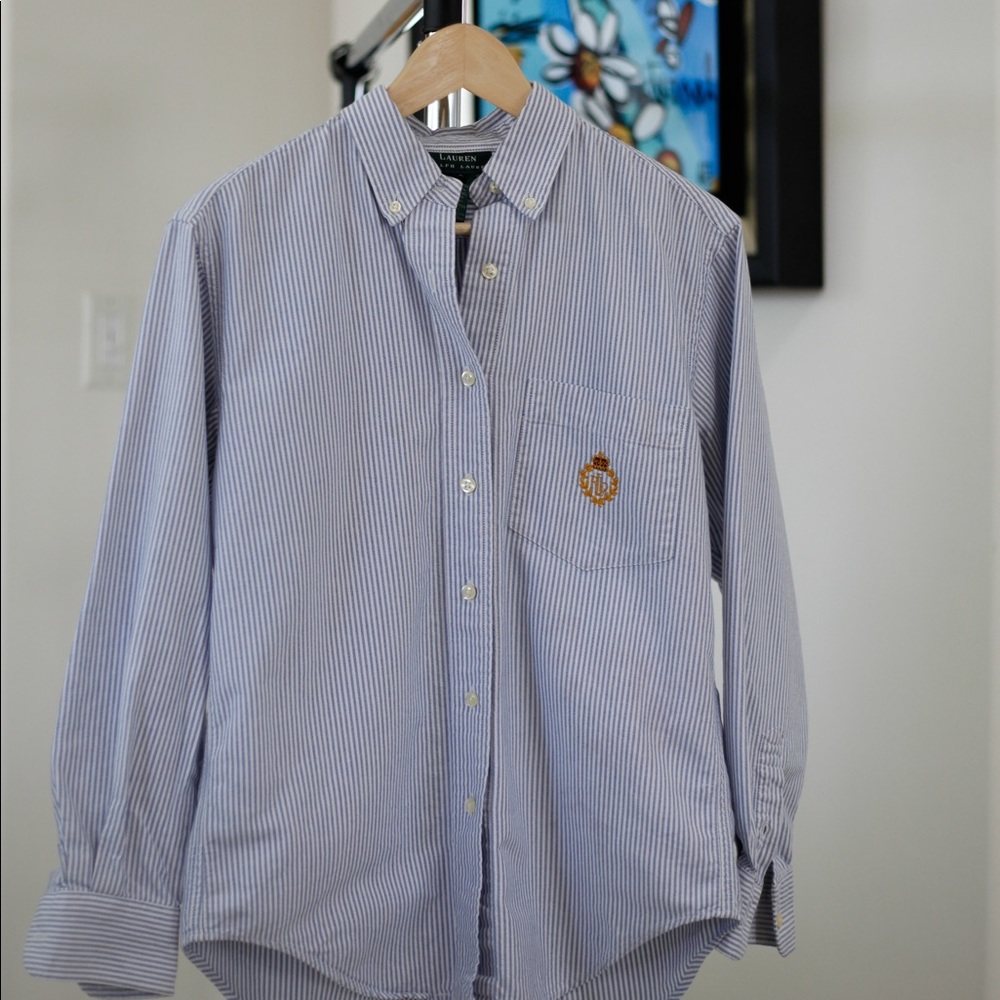 Lauren Ralph Lauren Striped Button Down